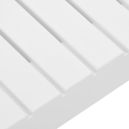 vidaXL Lounge Table | White | Plastic | Small | Durable | Lounge Table | Square