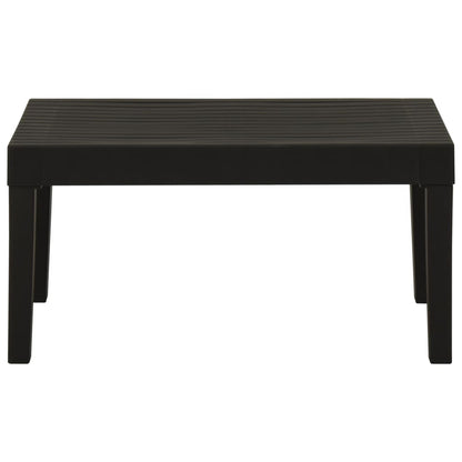 315851 vidaXL Garden Lounge Table Plastic Grey