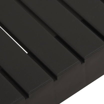 315851 vidaXL Garden Lounge Table Plastic Grey