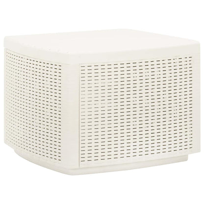 315856 vidaXL Garden Table White 53x53x40 cm Plastic