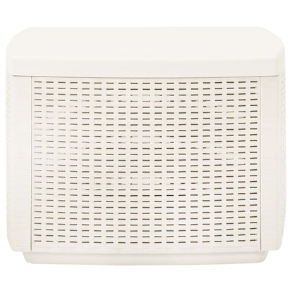 vidaXL Garden Table White 53x53x40 cm Plastic