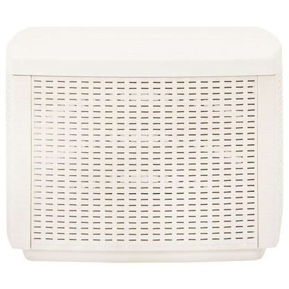 315856 vidaXL Garden Table White 53x53x40 cm Plastic