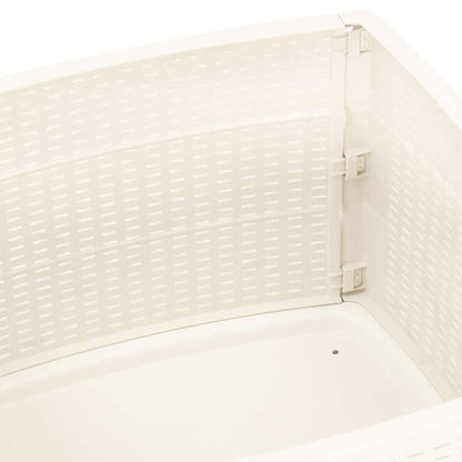 315856 vidaXL Garden Table White 53x53x40 cm Plastic