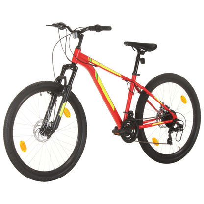 vidaXL Mountain Bike 21 Speed 27.5 inch Wheel 38 cm Red