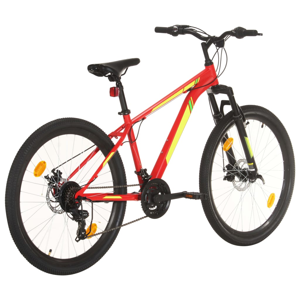 vidaXL Mountain Bike 21 Speed 27.5 inch Wheel 38 cm Red