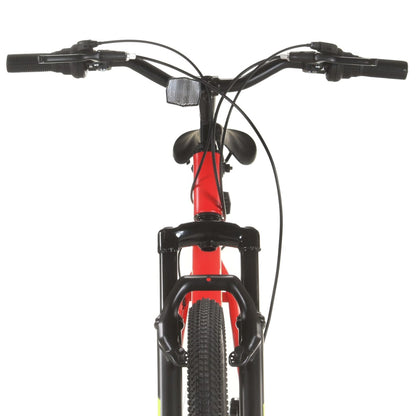 vidaXL Mountain Bike 21 Speed 27.5 inch Wheel 38 cm Red