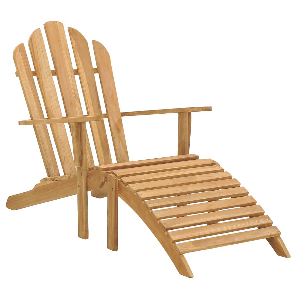 vidaXL Garden Chair | Teak | Solid Teak wood | Standard | Ergonomic