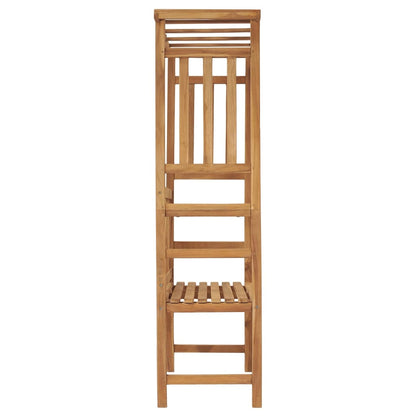 vidaXL Garden Bench with Pergola 115 cm Solid Teak Wood