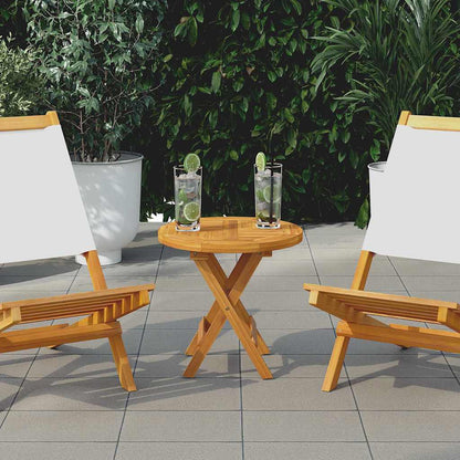 vidaXL Table Top Solid Teak Wood Round 2.5 cm 40 cm