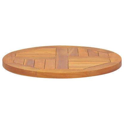 vidaXL Table Top | Natural Teak | Fine sanded teak hardwood | 50 cm Diameter