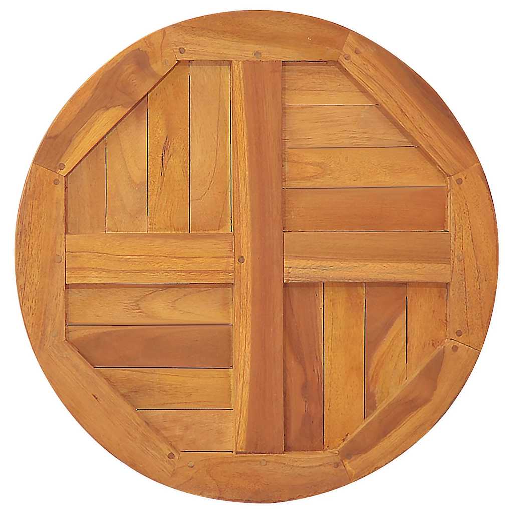 vidaXL Table Top | Natural Teak | Fine sanded teak hardwood | 50 cm Diameter