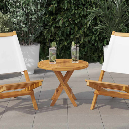vidaXL Table Top | Natural Teak | Fine sanded teak hardwood | 50 cm Diameter
