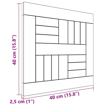 vidaXL Square Table Top 40x40x2.5 cm Solid Wood Teak