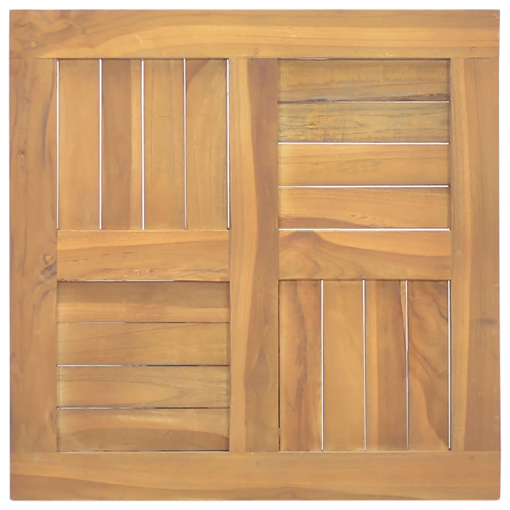 vidaXL Square Table Top 50x50x2.5 cm Solid Wood Teak