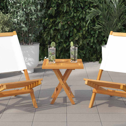 vidaXL Square Table Top 50x50x2.5 cm Solid Wood Teak