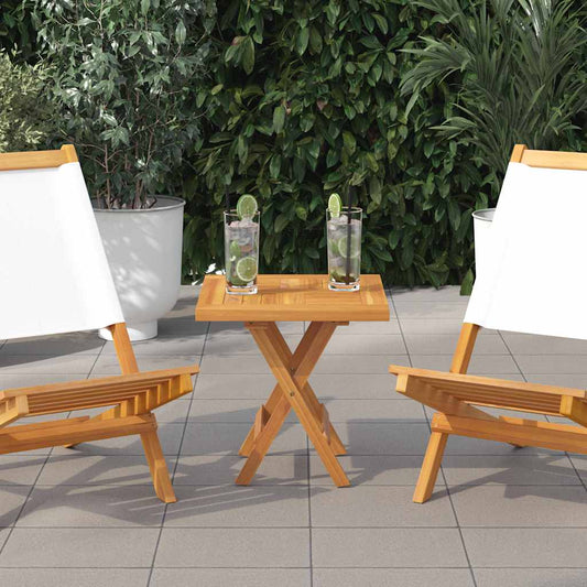 vidaXL Square Table Top 50x50x2.5 cm Solid Wood Teak