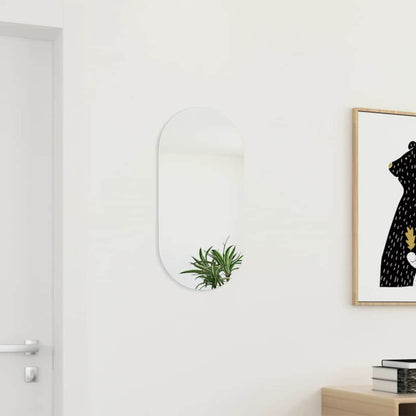 vidaXL Mirror | Transparent | Glass | Medium | Modern | Mirror | Oblong | Modern
