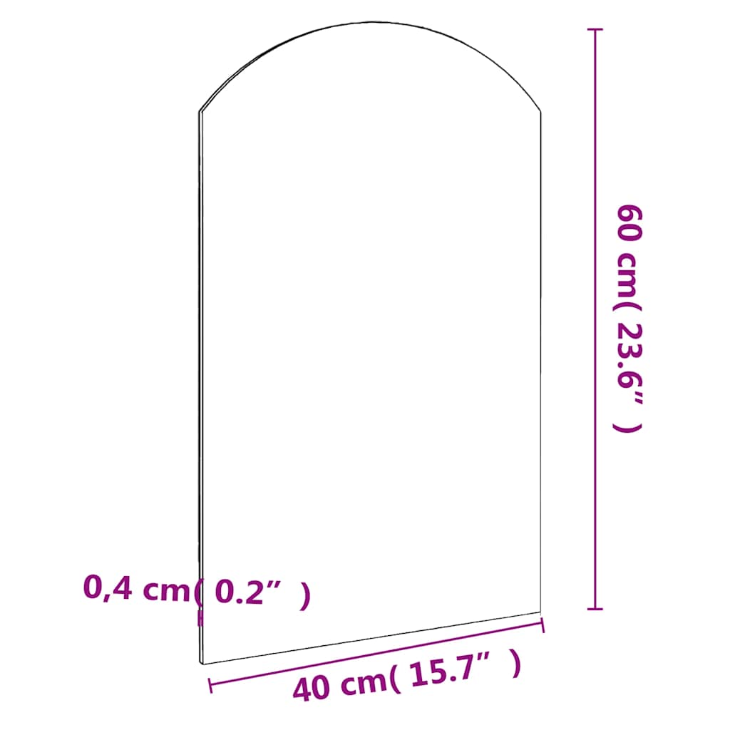 vidaXL Mirror | Transparent | Glass | Small | Mirror | Rectangular | Modern