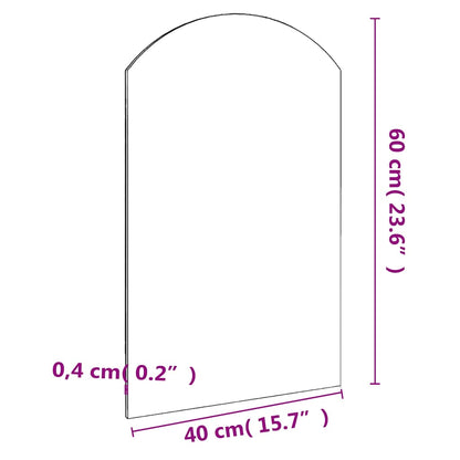 vidaXL Mirror | Transparent | Glass | Small | Mirror | Rectangular | Modern