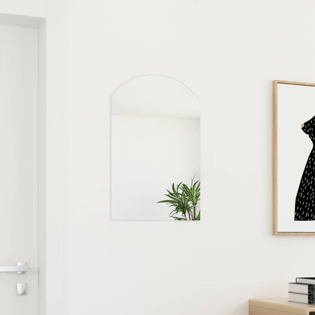 vidaXL Mirror | Transparent | Glass | Small | Mirror | Rectangular | Modern