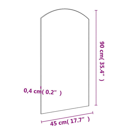 vidaXL Mirror 90x45 cm Glass