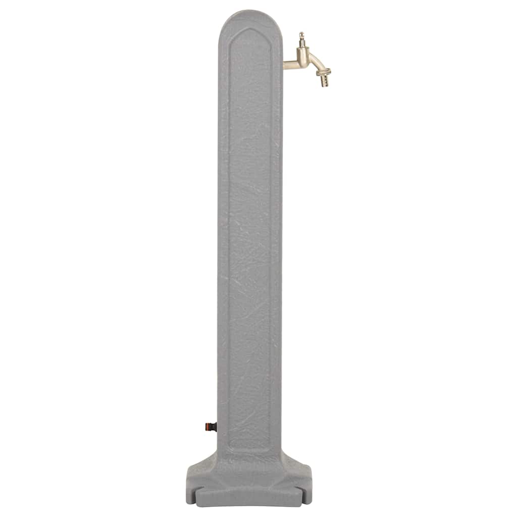 vidaXL Garden Tanker with Faucet Light Grey Stone Look