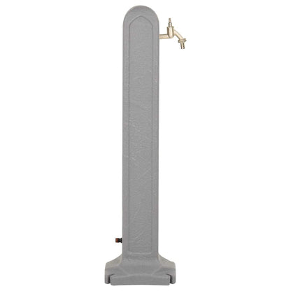 vidaXL Garden Tanker with Faucet Light Grey Stone Look