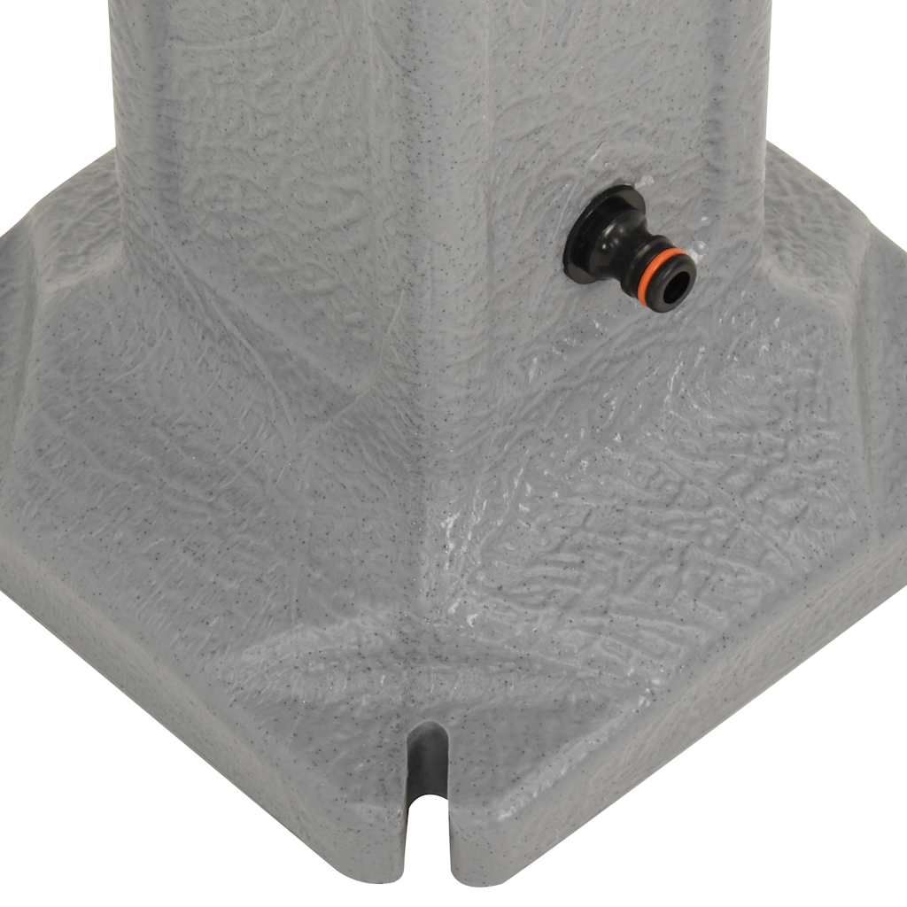 vidaXL Garden Tanker with Faucet Light Grey Stone Look