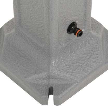vidaXL Garden Tanker with Faucet Light Grey Stone Look