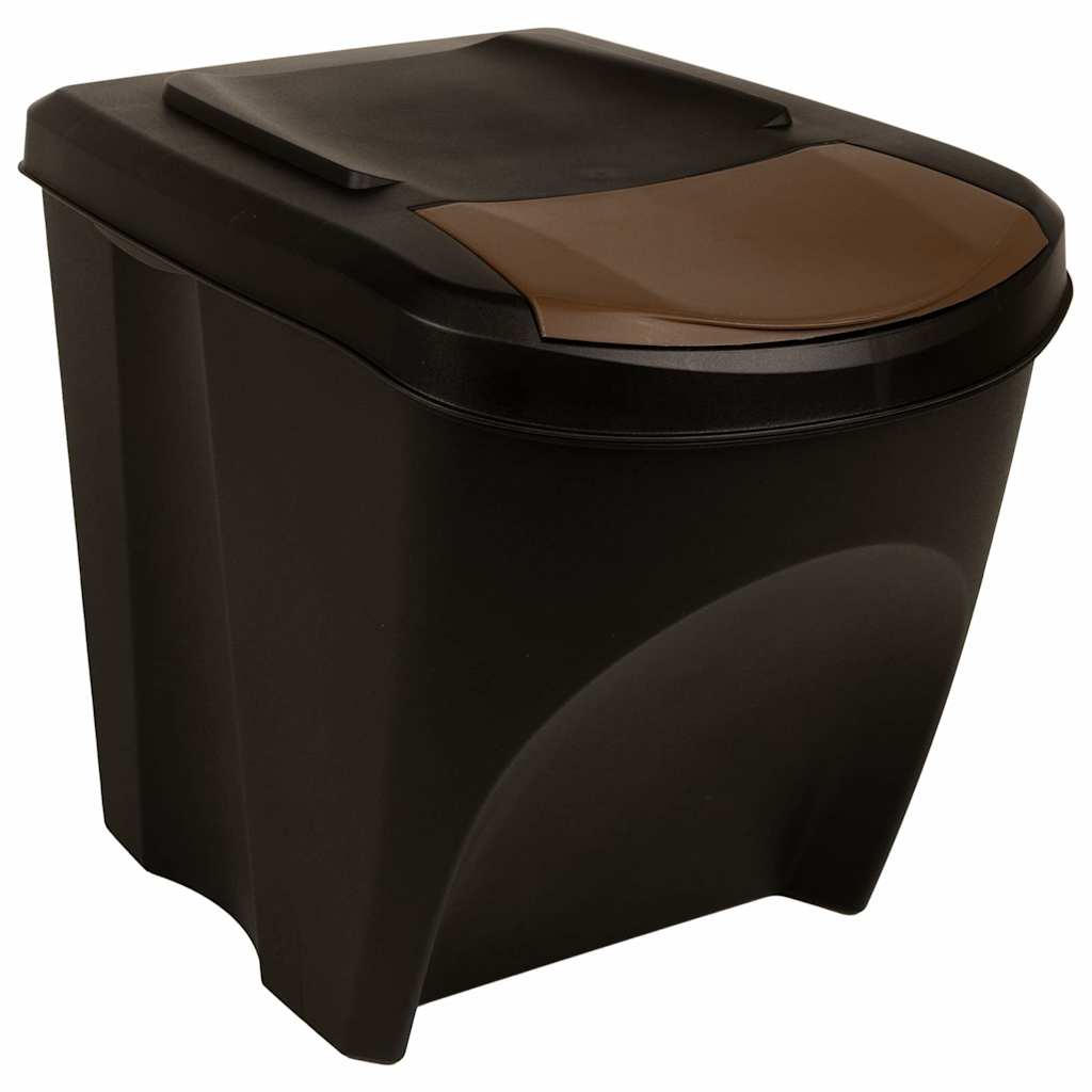 vidaXL Stackable Dustbins 4 pcs Anthracite 100 L