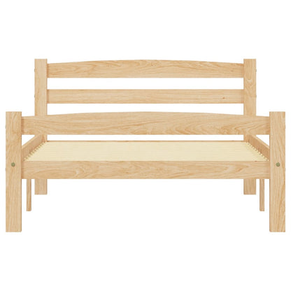 vidaXL Bed Frame without Mattress Solid Pinewood 100x200 cm