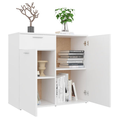 vidaXL Sideboard White 80x36x75 cm Engineered Wood