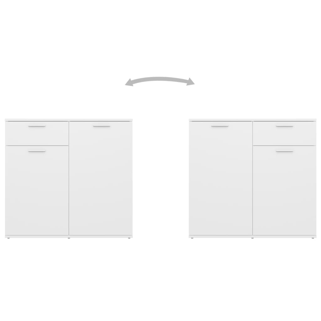 vidaXL Sideboard White 80x36x75 cm Engineered Wood