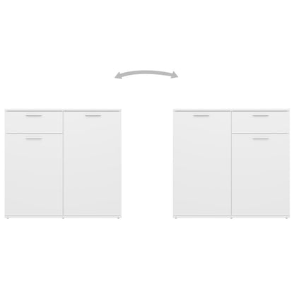 vidaXL Sideboard White 80x36x75 cm Engineered Wood