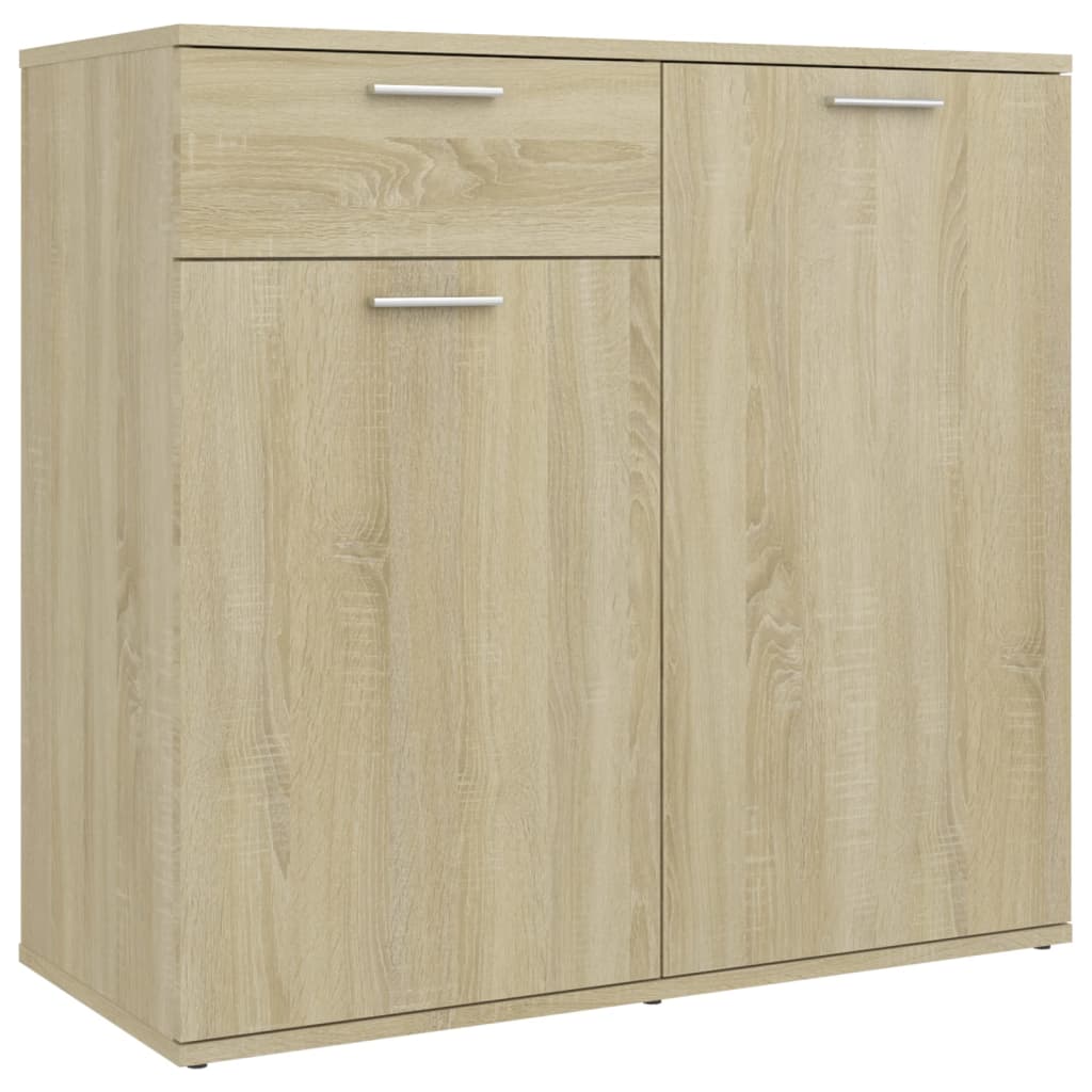 805773 vidaXL Sideboard Sonoma Oak 80x36x75 cm Engineered Wood
