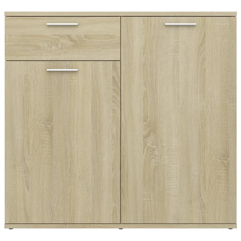 vidaXL Sideboard Sonoma Oak 80x36x75 cm Engineered Wood
