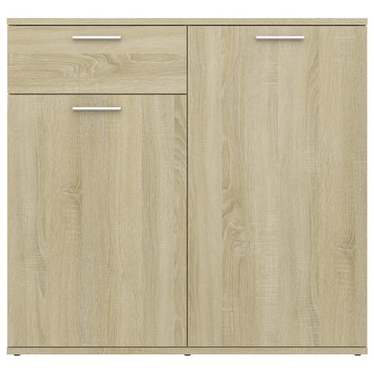 vidaXL Sideboard Sonoma Oak 80x36x75 cm Engineered Wood