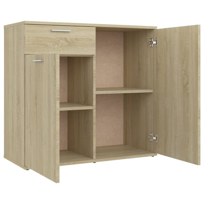 vidaXL Sideboard Sonoma Oak 80x36x75 cm Engineered Wood