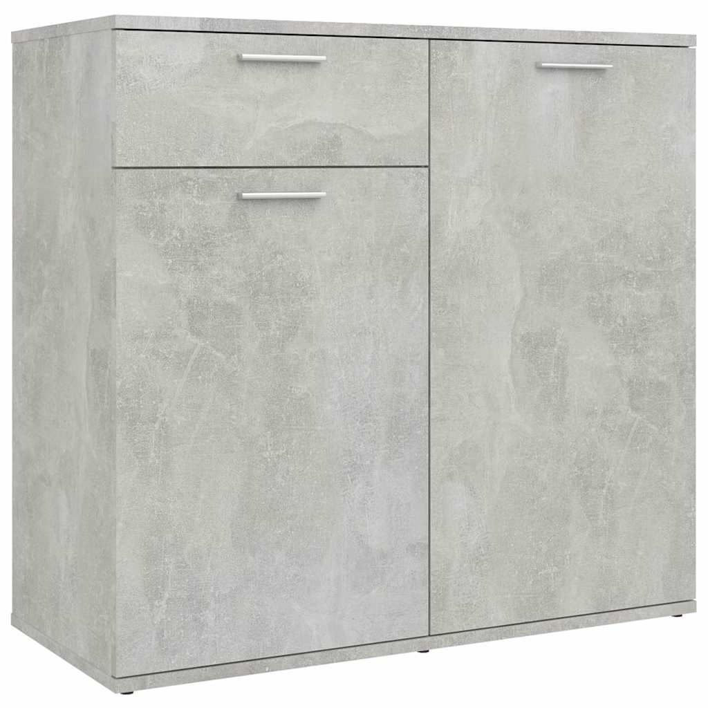 805774 vidaXL Sideboard Concrete Grey 80x36x75 cm Engineered Wood