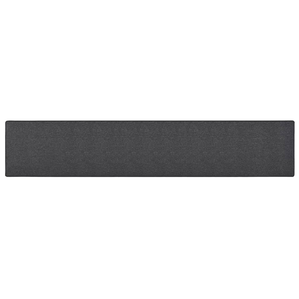 vidaXL Carpet Runner | Anthracite | Needle-punched fabric (100% polypropylene)