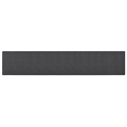 vidaXL Carpet Runner | Anthracite | Needle-punched fabric (100% polypropylene)