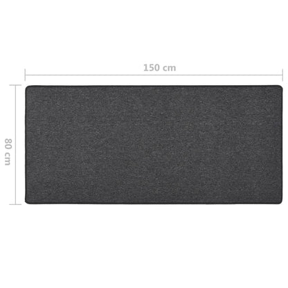 vidaXL Carpet Runner | Anthracite | Needle-punched fabric (100% polypropylene)