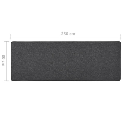 vidaXL Carpet Runner Anthracite 80x250 cm