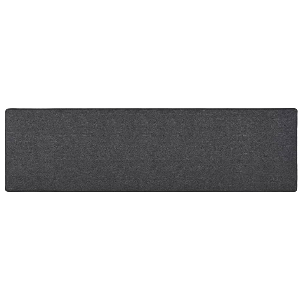 vidaXL Carpet Runner | Anthracite | Needle-punched fabric (100% polypropylene)