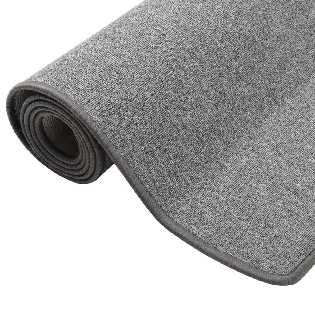 vidaXL Carpet Runner | Dark grey | 100% polypropylene | 50x100 cm