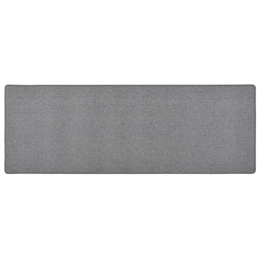 vidaXL Carpet Runner | Dark grey | Needle-punched fabric (100% polypropylene)