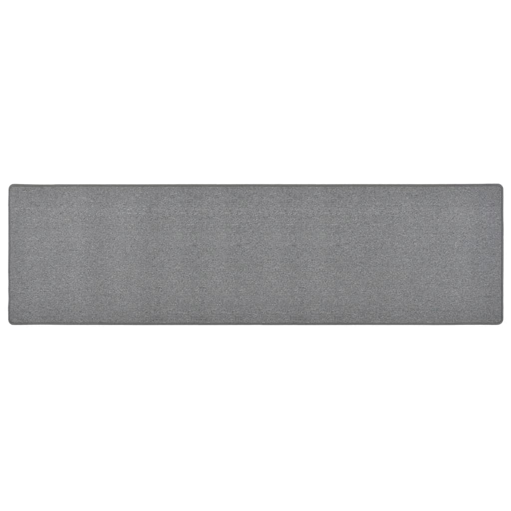 vidaXL Carpet Runner | Dark grey | 100% Polypropylene | 50 x 200 cm | Non-slip