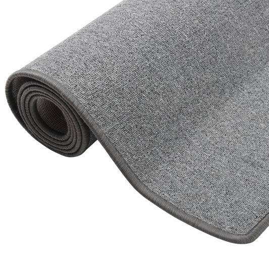 vidaXL Carpet Runner | Dark Grey | Needle-punched fabric (100% polypropylene)