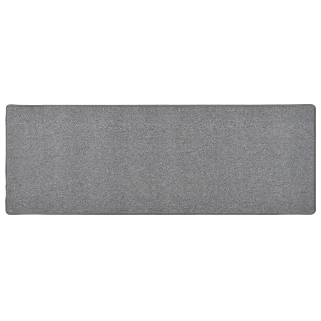 vidaXL Carpet Runner | Dark grey | 100% polypropylene | Large | Non-slip