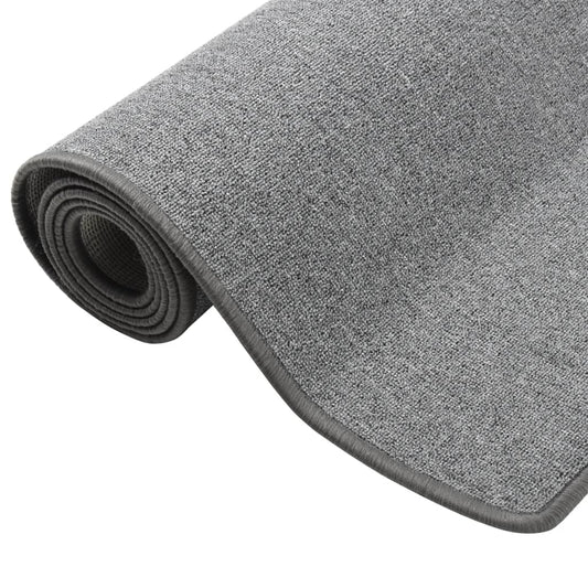 vidaXL Carpet Runner | Dark grey | 100% polypropylene | Large | Non-slip